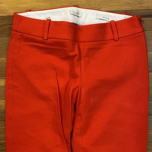 J. Crew Women’s Orange Trousers Size 0 Petite - Picture 3 of 6